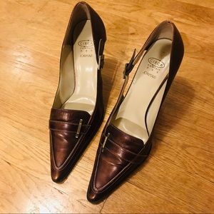 Joan & David Brown Heels